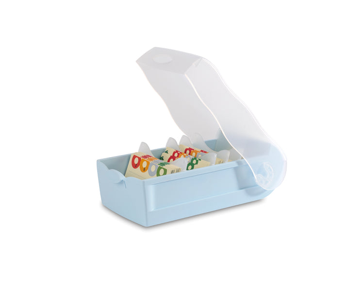 HAN Lernkarteibox CROCO DIN A8 – 5-Fächer-Lernsystem, inkl. 100 Karten, für bis zu 500 Karten