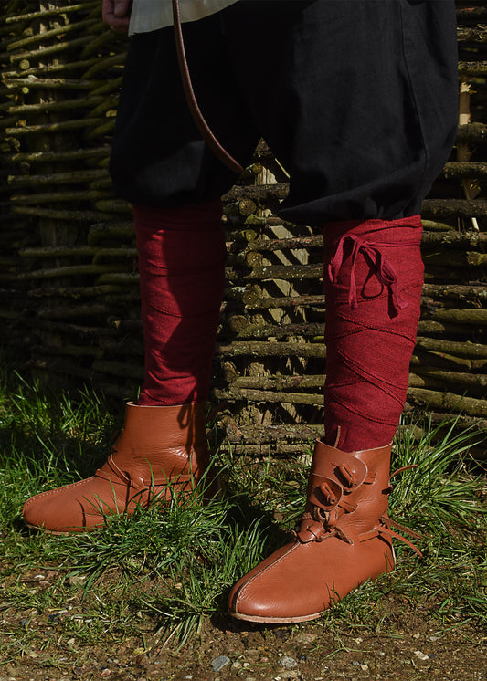 Wikinger Wadenwickel / Beinwickel, Fischgrätmuster, div. Farben