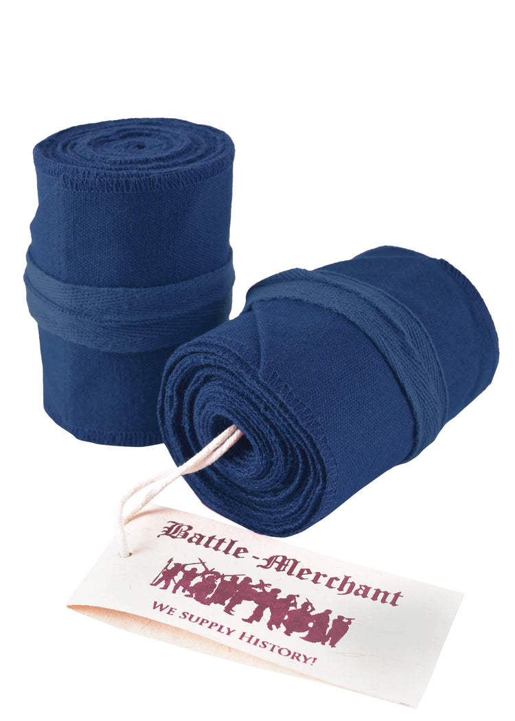 Wikinger Wadenwickel / Beinwickel, Segeltuch, div. Farben Blau
