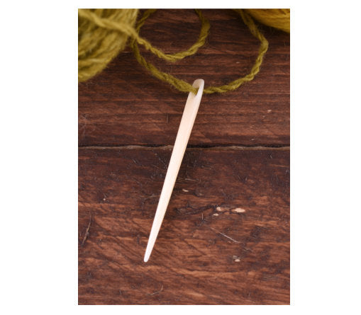 Stricknadel / Große Nähnadel aus Knochen fürs Nadelbinden