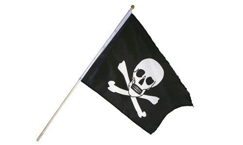 Piratenflagge klein 2-farbig
