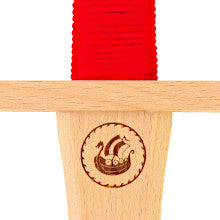Mini-Set Snorre Schild Ø 25cm+Dolch 32cm rot  Spielzeugmanufaktur Vah