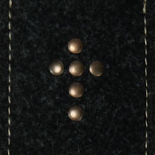 Stabiles Schwertset mit lackiertem Prunkschwert und Schwert-Scheide aus Filz, 48 cm Lang
