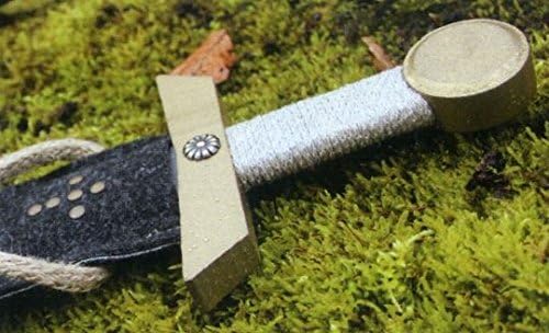 VAH - Stabiles, Robustes Holz-Ritter-Schwert - Schwert Excalibur prunk, Länge ca. 66cm [unbedenkliche Farben | Griffwicklung aus 100% Baumwolle | Echtes Handwerk | Made in Germany]