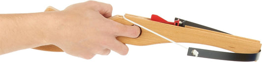 VAH - Stabile Kinder-Armbrust aus Buchen-Holz inkl. 3 Sicherheitspfeilen, Stabile Ausführung aus Federstahl und Buche