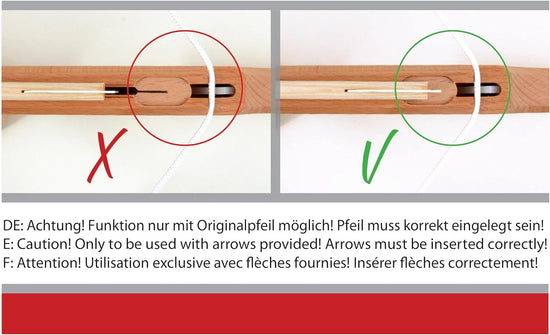 VAH - Stabile Prinzessinen Kinder-Armbrust aus Echtholz inkl. 3 Sicherheitspfeilen, farbenfroher Einhorn-Druck [Made in Germany | Stabile Ausführung aus Federstahl und Buche | Saugpfeile aus Kiefer]