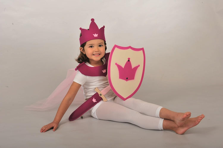 Dolch-Set - Princess 35cm Lang, Scheide 100% Wollfilz, mit edler Brandprägung und Griffwicklung aus 100% Baumwolle