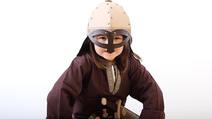 V A H - Wikinger Brillenhelm aus vernietetem Spezialkarton [echtes Handwerk | Made in Germany]