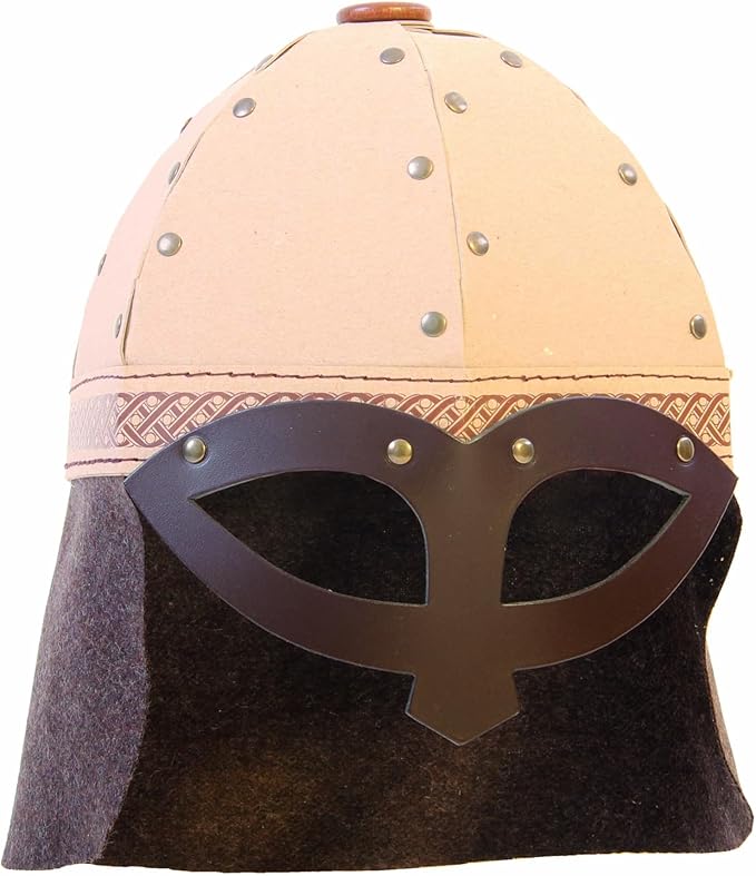 V A H - Wikinger Brillenhelm aus vernietetem Spezialkarton [echtes Handwerk | Made in Germany]