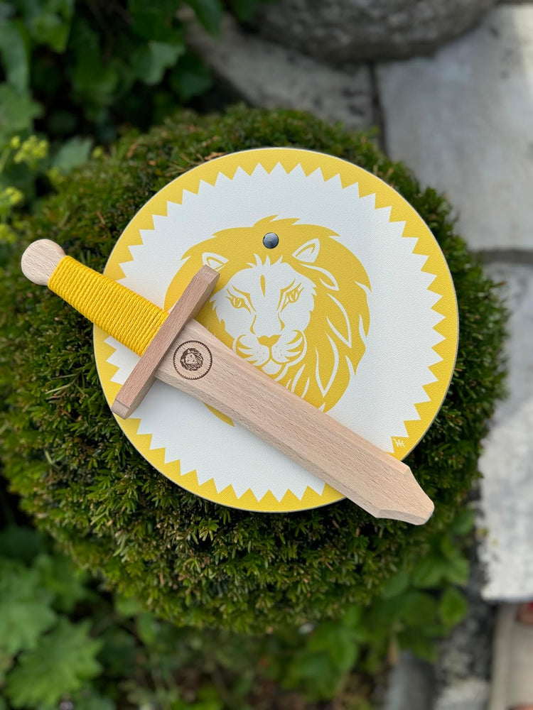 V A H - Mini Ritter Set inklusive Kurz-Schwert und Rund-Schild für die kleinsten Wikinger und Ritter [Made in Germany | echtes Handwerk]