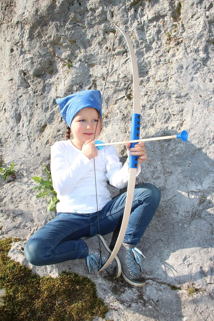 Stabiler Kinder- und Junior- Bogen inkl. 3 Saugnapf-Pfeilen Bogen 100cm