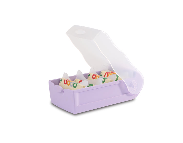 HAN Lernkarteibox CROCO DIN A8 – 5-Fächer-Lernsystem, inkl. 100 Karten, für bis zu 500 Karten