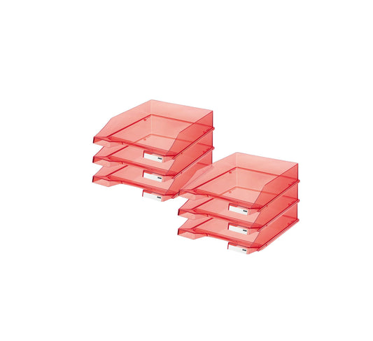 HAN Briefablage KLASSIK DIN A4/C4 – stapelbar, stabil 6 Stück