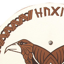 Wikingerschild Hugin Mugin, rund aus Holz Ø34cm Spielzeugmanufaktur Vah