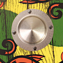 V A H - stabiles Wikingerschild Midgardschlange gelb-grün aus Holz mit echtem Metallbuckel [Made in Germany | echtes Handwerk]