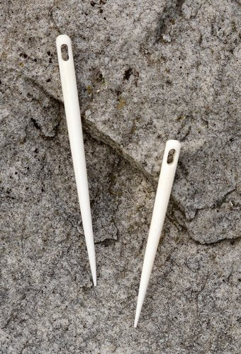 Knochennadel / Nähnadel Große Nähnadel aus Knochen fürs Nadelbinden
