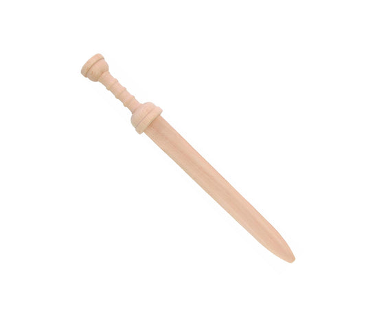 VAH - Stabiles Holz-Römer-Schwert für den Legionär, Gladius Aurelius - Länge 48cm - [Naturbelassen | Ideal zum Bemalen