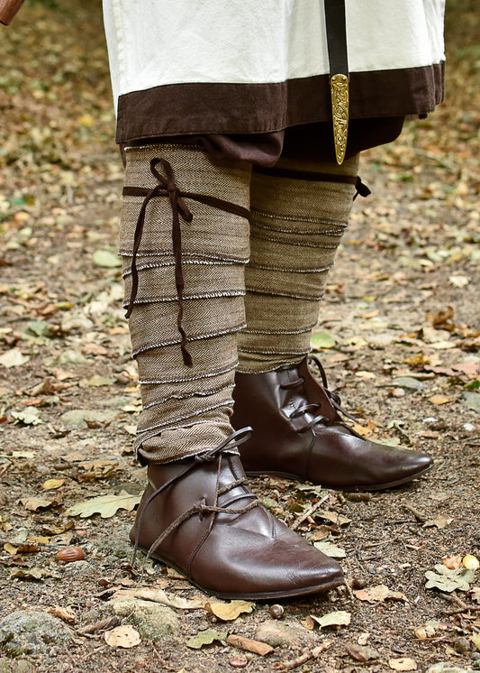 Wikinger Wadenwickel / Beinwickel, Fischgrätmuster, div. Farben