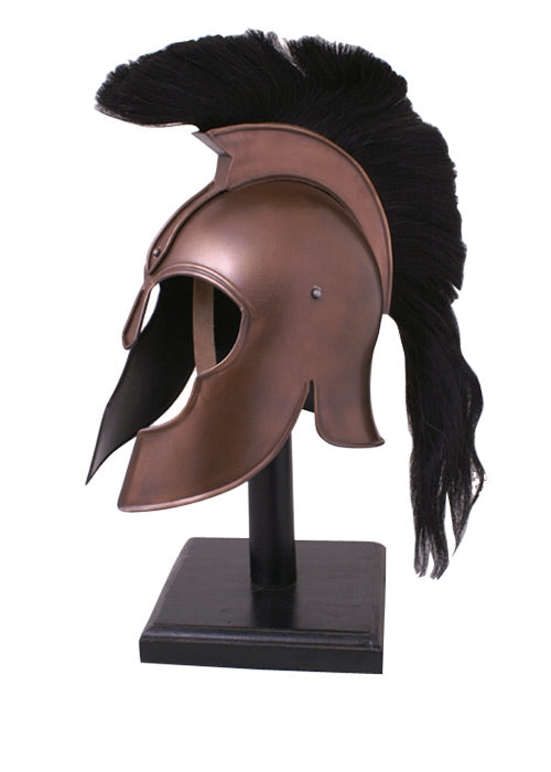 Griechischer Helm aus Troja mit Helmbusch