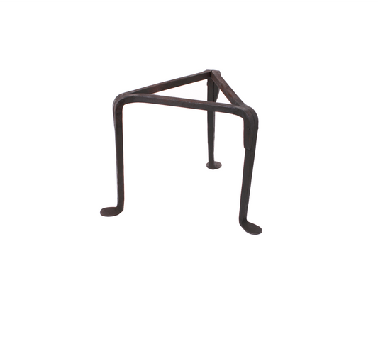 Einfaches Dreibein, Pfannenrost, handgeschmiedet