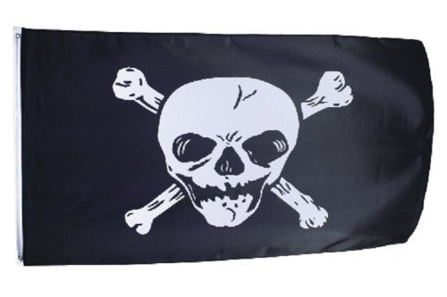 Piratenflagge groß 2-farbig